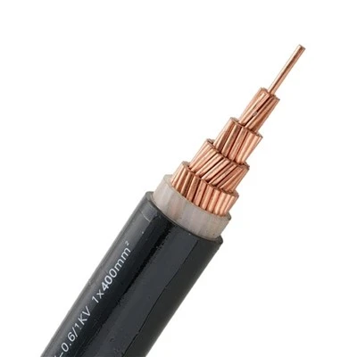 11kv 3 yadroli XLPE er osti quvvat kabeli moslashuvchan 0 Awg OFC quvvat kabeli